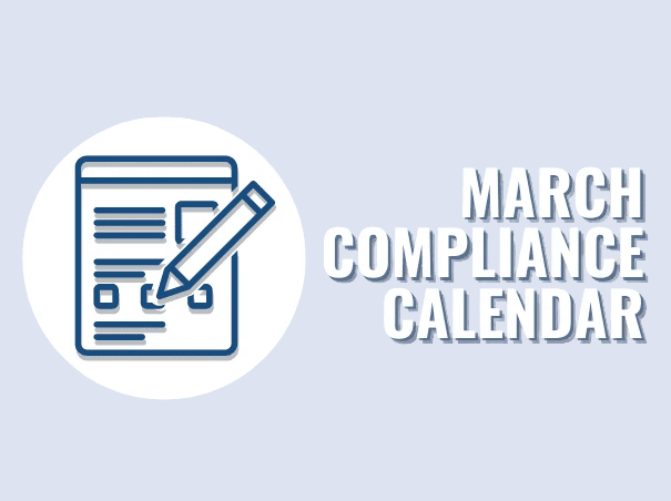 March Compliance Calendar