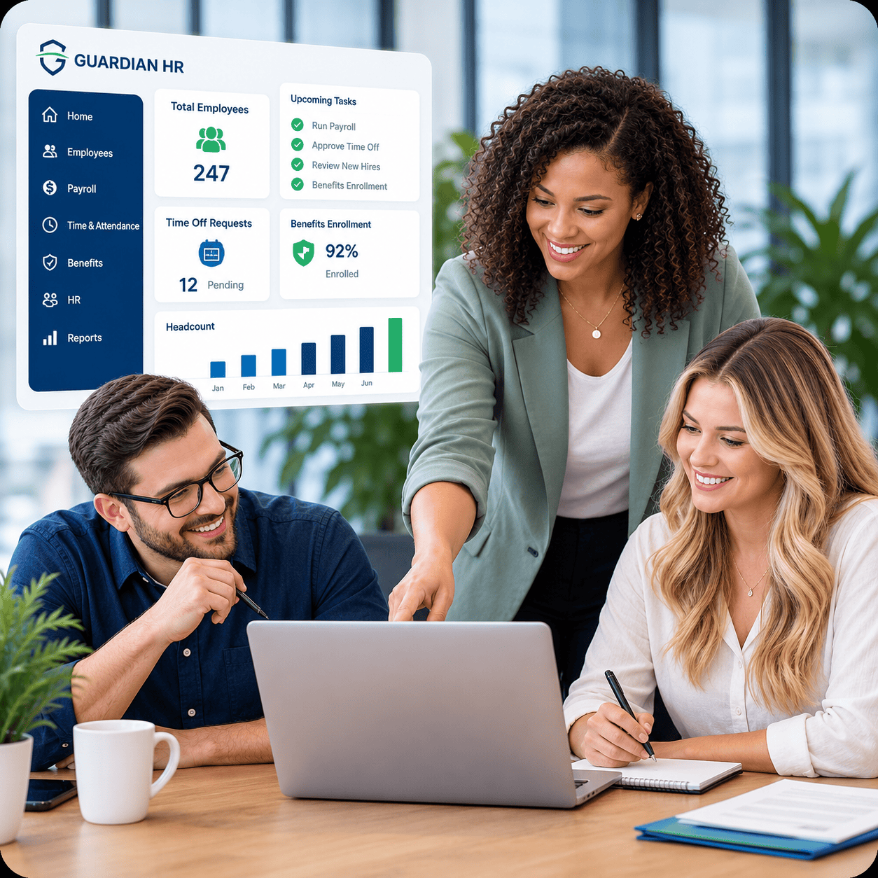 HCM Hero Image Team On Dashboard