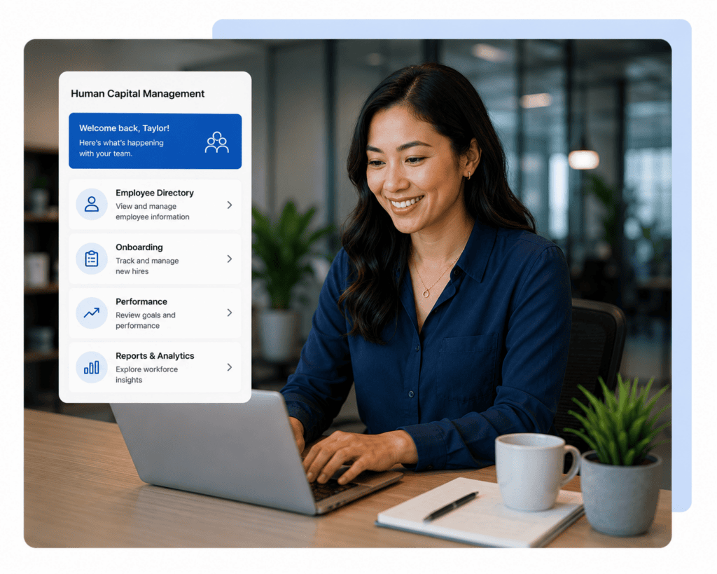 Woman using HCM